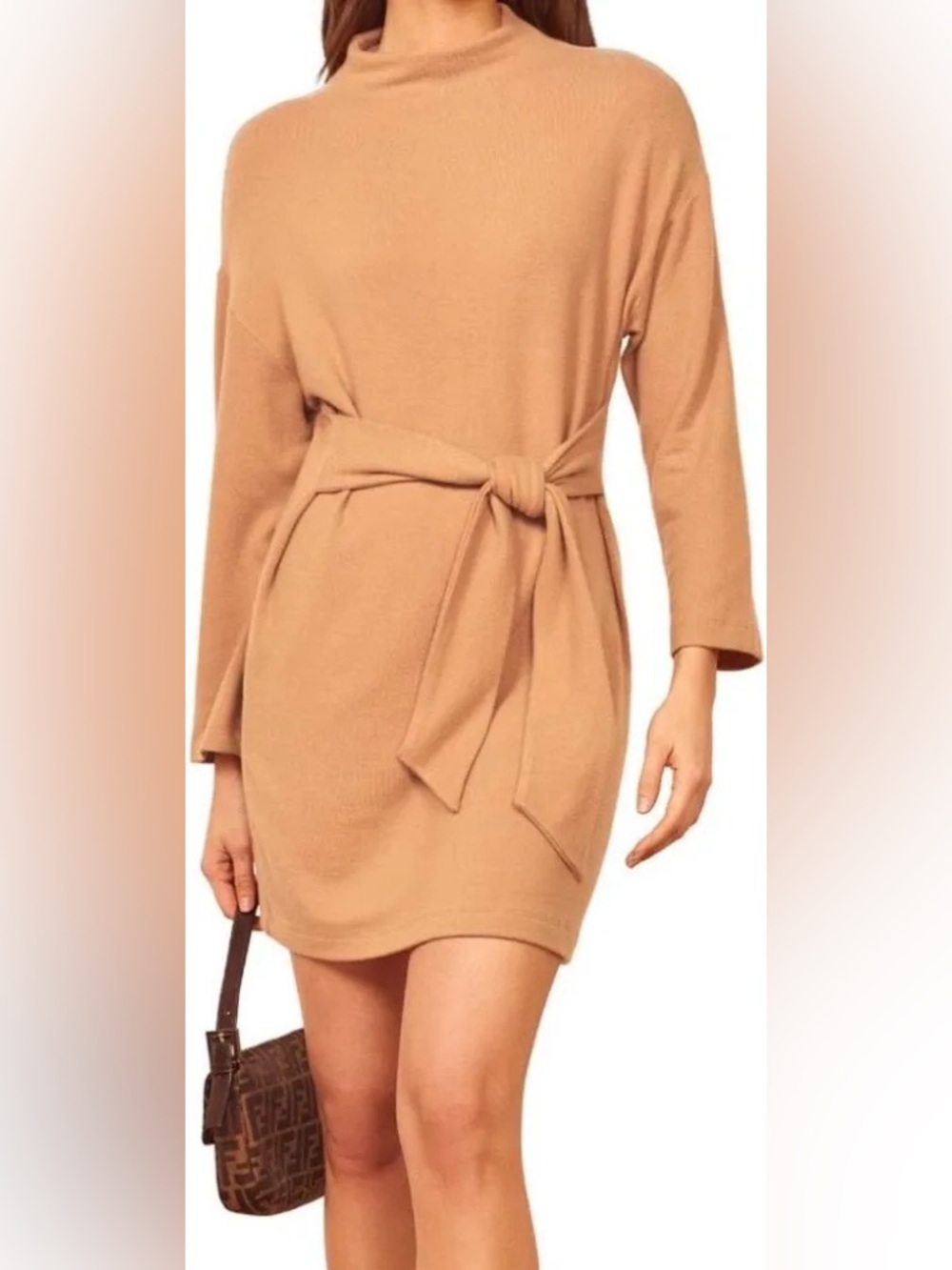 Reformation Jeans Megan Tie Waist Dress Size Small